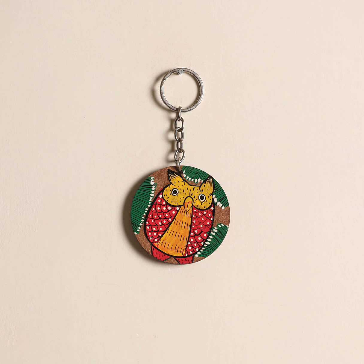Patua handpainted wooden keychain 41 2025/1079-1