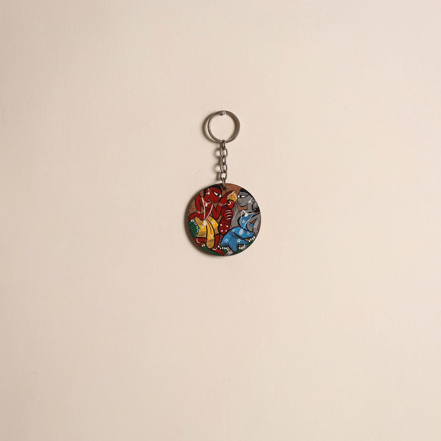 Patua handpainted wooden keychain 42 2025/1079-1