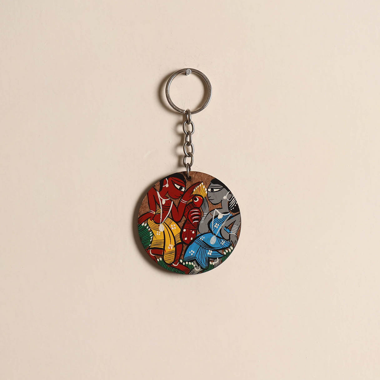 Patua handpainted wooden keychain 42 2025/1079-1