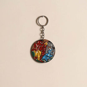 Patua handpainted wooden keychain 42 2025/1079-1
