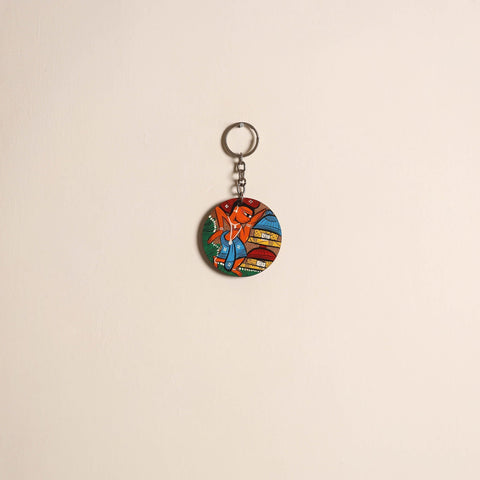 Patua handpainted wooden keychain 43 2025/1079-1