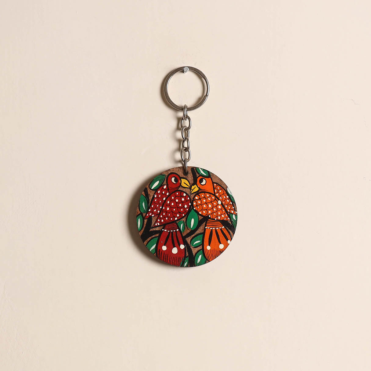 Patua handpainted wooden keychain 44 2025/1079-1