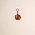 Patua handpainted wooden keychain 45 - handcrafted