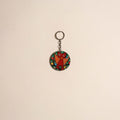 Patua handpainted wooden keychain 53 - handcrafted