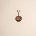 Patua handpainted wooden keychain 58 - handcrafted