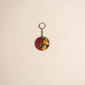 Patua handpainted wooden keychain 59 - handcrafted