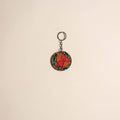 Patua handpainted wooden keychain 60 - handcrafted
