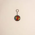 Patua handpainted wooden keychain 61 - handcrafted