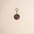 Patua handpainted wooden keychain 63 - handcrafted
