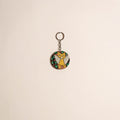 Patua handpainted wooden keychain 69 - handcrafted