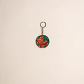 Patua handpainted wooden keychain 74 - handcrafted
