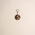 Patua handpainted wooden keychain 76 - handcrafted