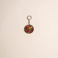 Patua handpainted wooden keychain 78 - handcrafted