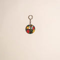 Patua handpainted wooden keychain 83 - handcrafted