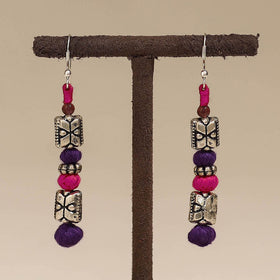Multicolor - patwa thread beads earrings by kailash 55