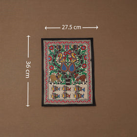 Handpainted madhubani painting by hira devi (14 x 11 in) 32