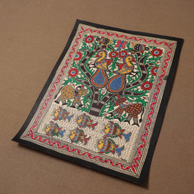 Handpainted madhubani painting by hira devi (14 x 11 in) 32