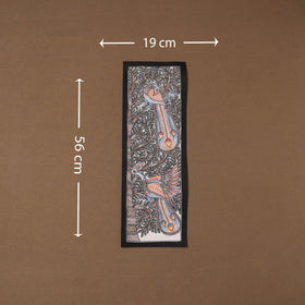 Handpainted madhubani painting by hira devi (22 x 7 in) 40