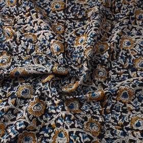  Multicolor Pedana Block Print Cotton Kalamkari Fabric