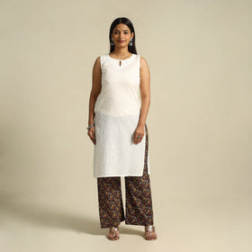  Multicolor Pedana Block Print Cotton Kalamkari Palazzo