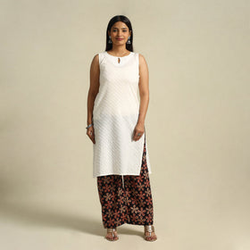  Multicolor Pedana Block Print Cotton Kalamkari Palazzo