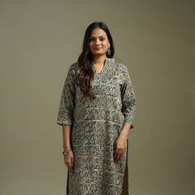 Multicolor - pedana natural dyed cotton straight kalamkari