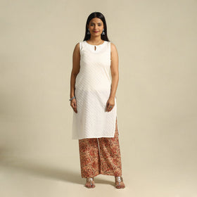  Multicolor Pedana Block Print Cotton Kalamkari Palazzo