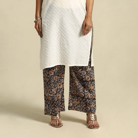  Multicolor Pedana Block Print Cotton Kalamkari Palazzo