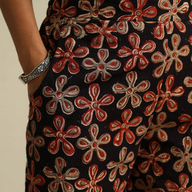  Multicolor Pedana Block Print Cotton Kalamkari Palazzo