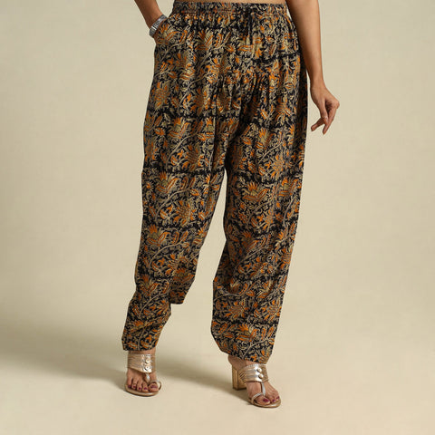  Multicolor Pedana Block Print Cotton Kalamkari Salwar