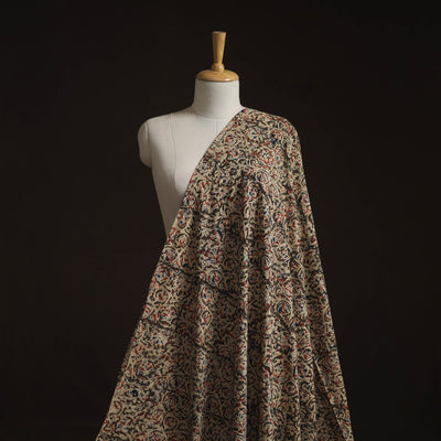 Pedana hand block print natural dyed cotton kalamkari