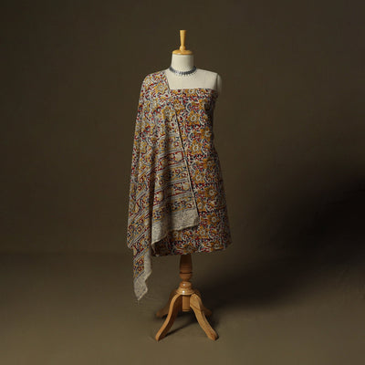 Pedana hand block print natural dyed cotton kalamkari 2pc