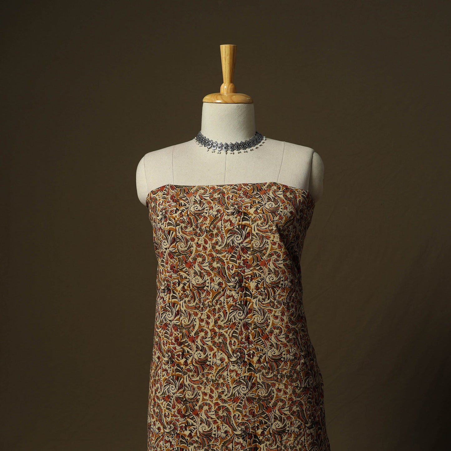 Pedana hand block print natural dyed cotton kalamkari 2pc