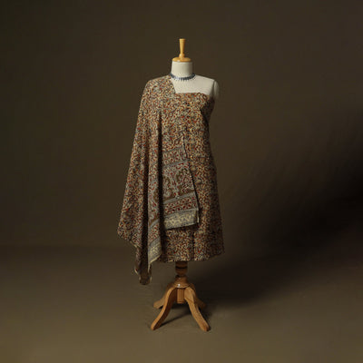 Pedana hand block print natural dyed cotton kalamkari 2pc