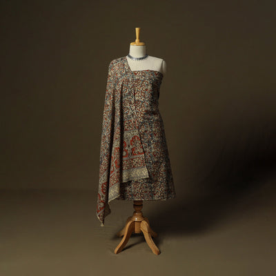 Pedana hand block print natural dyed cotton kalamkari 2pc