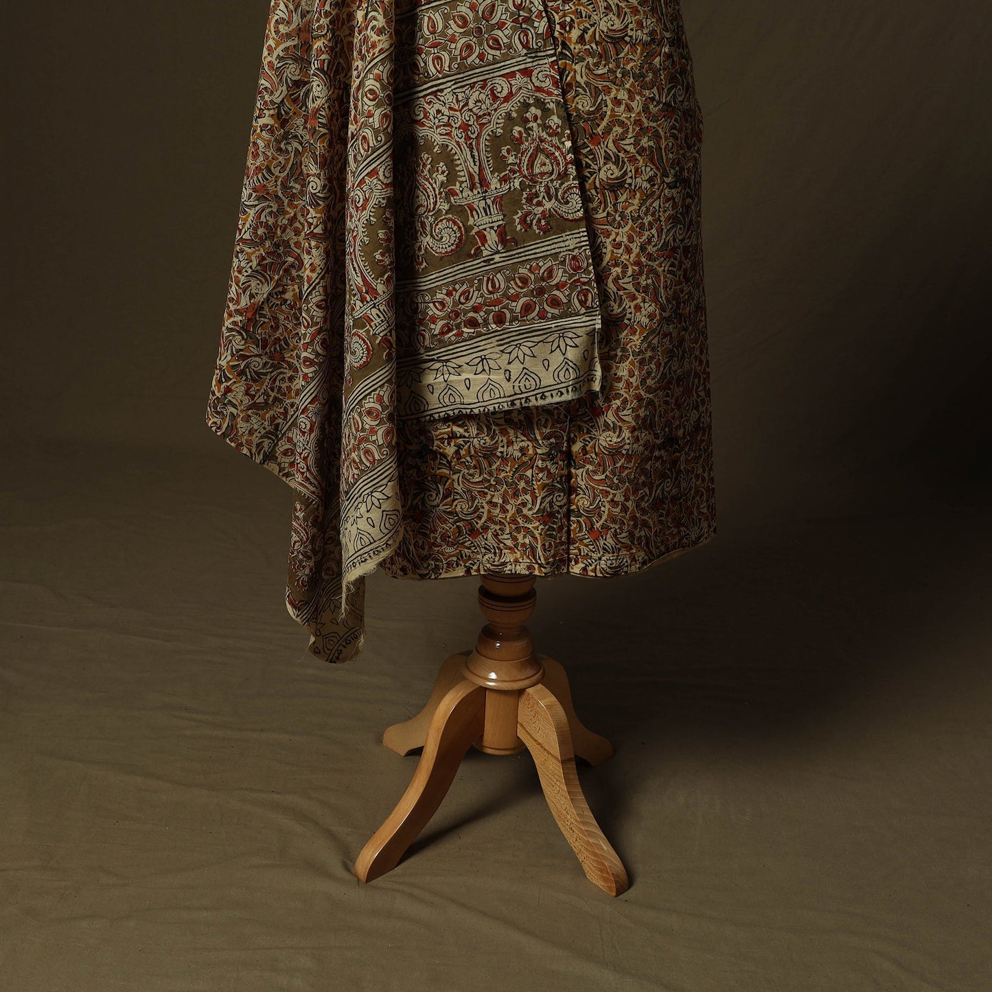 Pedana hand block print natural dyed cotton kalamkari 2pc