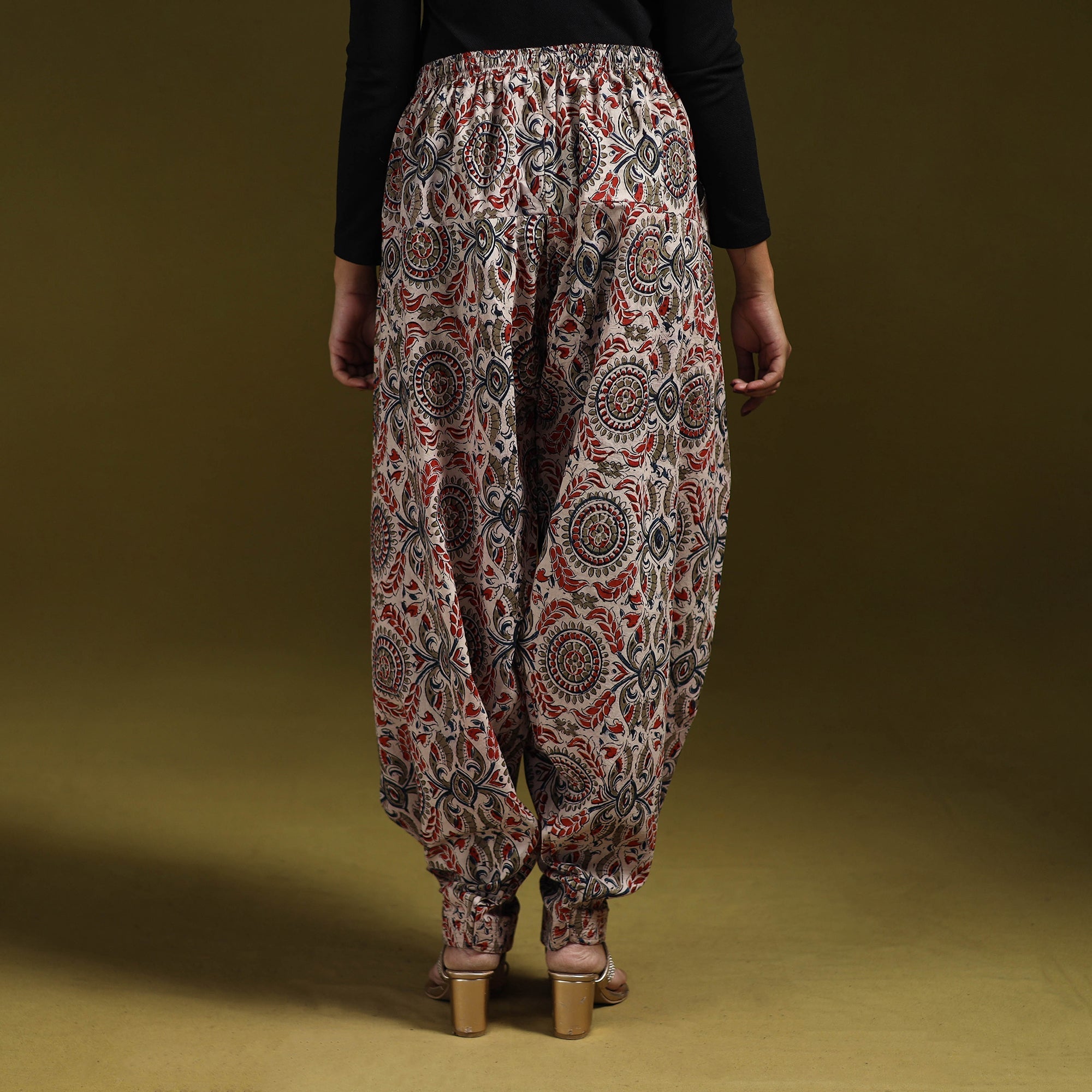 Pedana hand natural dyed cotton kalamkari salwar 05