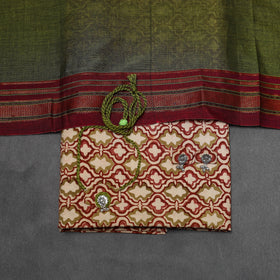 Pedana kalamkari cotton 2pc unstitched dress material