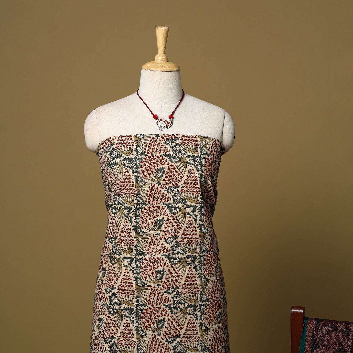 Pedana kalamkari cotton 2pc unstitched dress material