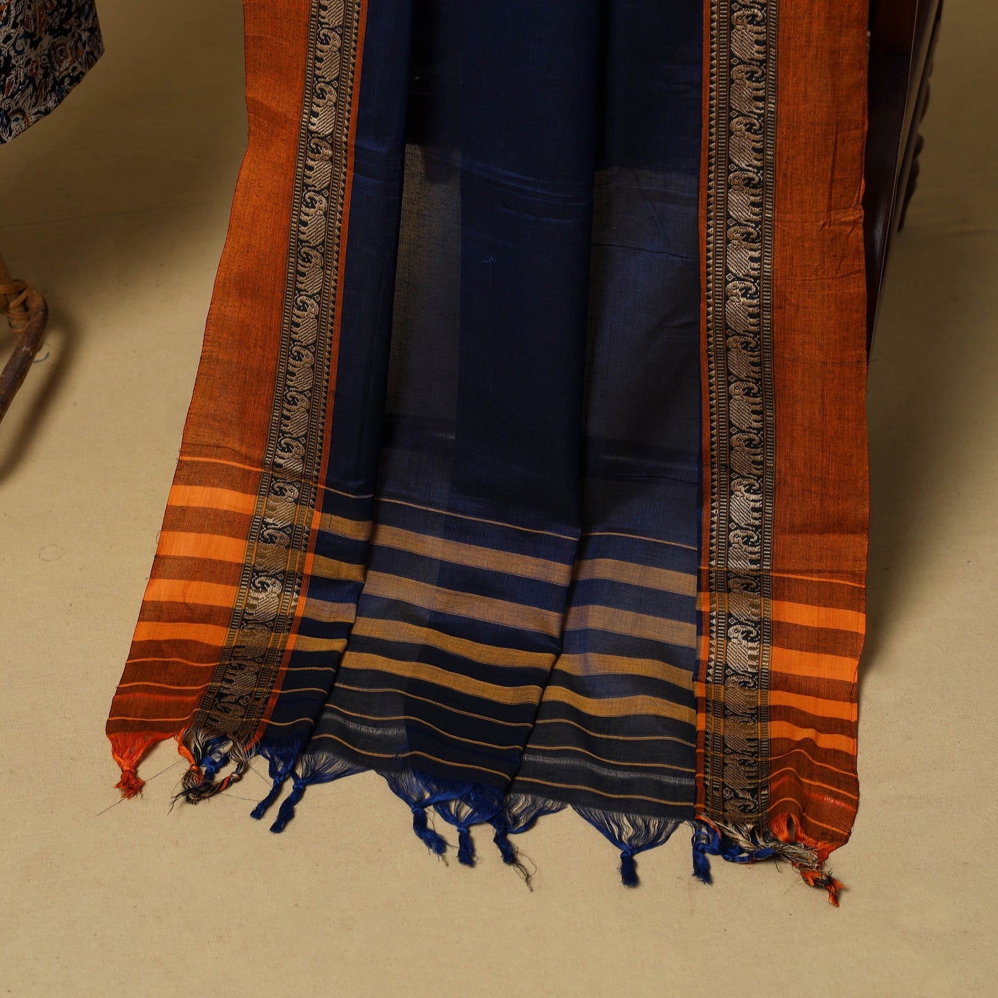 Pedana kalamkari cotton 2pc unstitched dress material