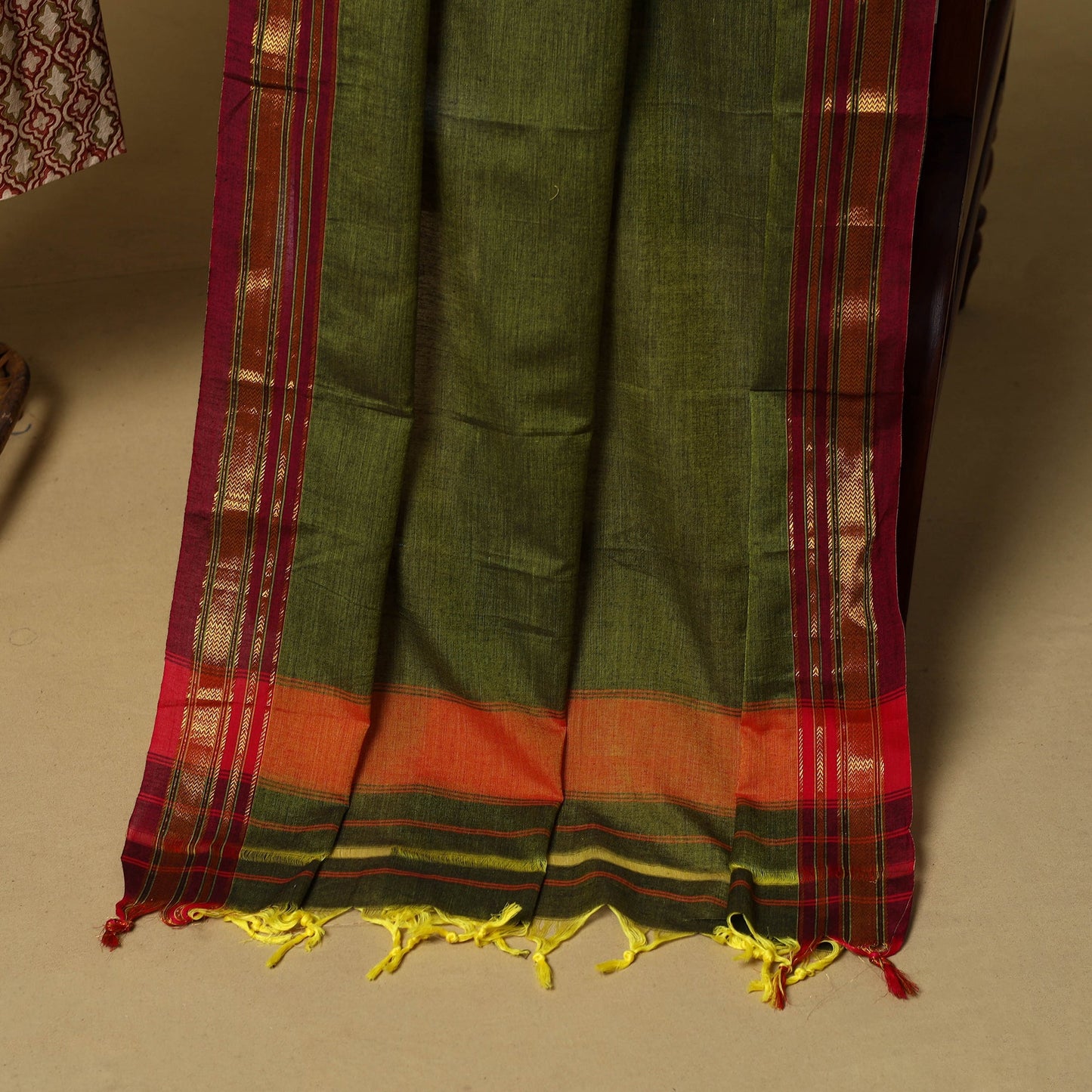 Pedana kalamkari cotton 2pc unstitched dress material