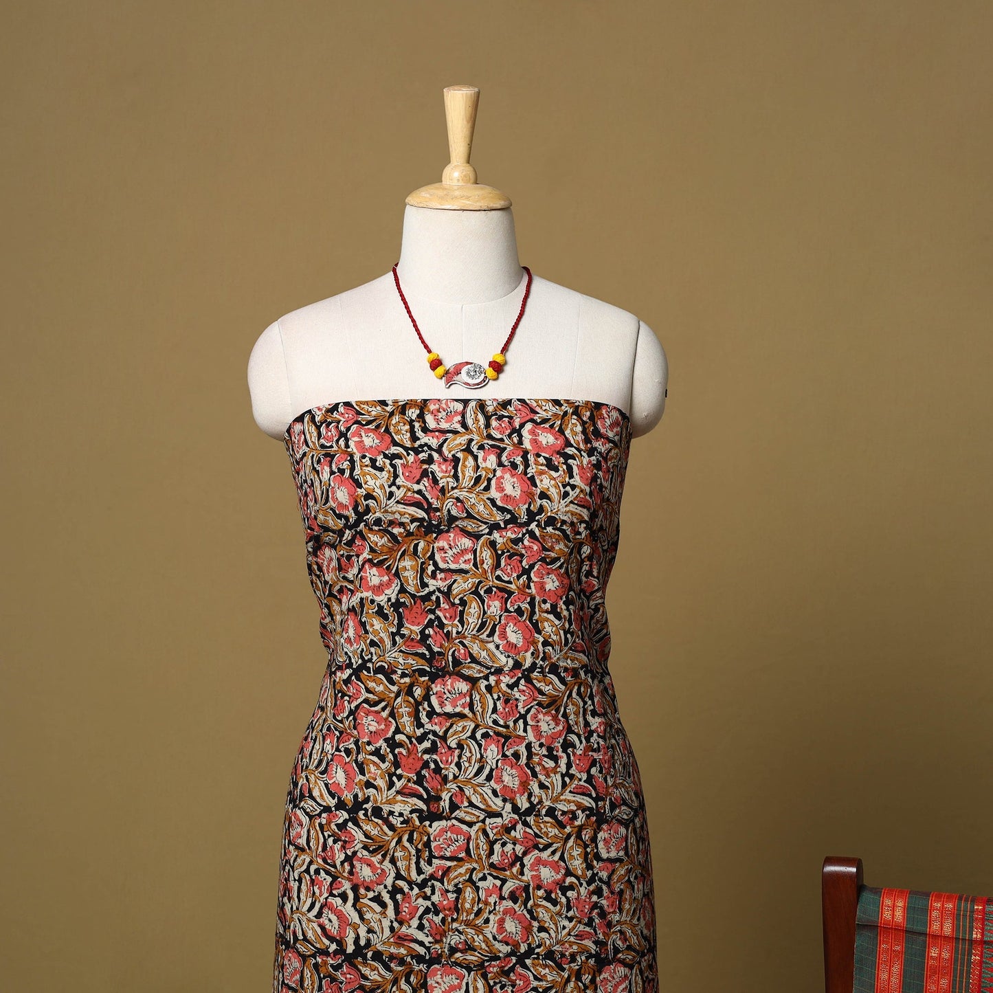 Pedana kalamkari cotton 2pc unstitched dress material