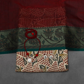 Pedana kalamkari cotton 2pc unstitched dress material