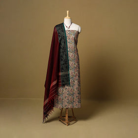 Pedana kalamkari cotton 2pc unstitched dress material