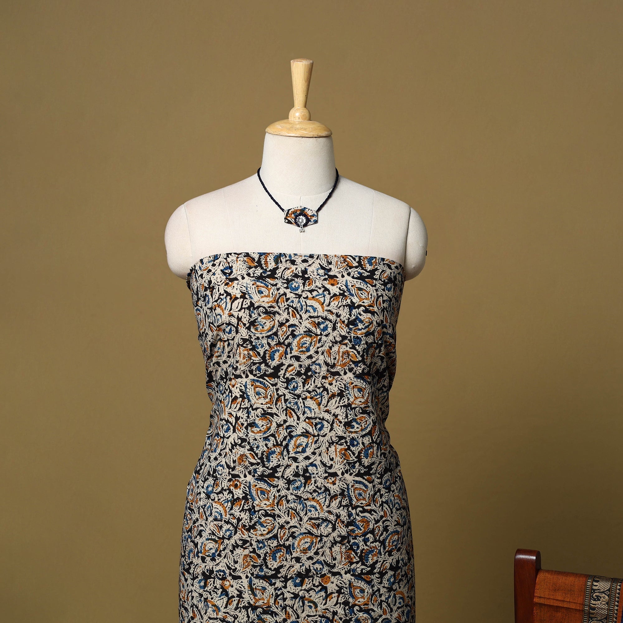 Pedana kalamkari cotton 2pc unstitched dress material