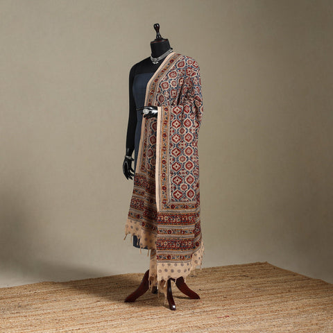 Multicolor - pedana natural dyed cotton kalamkari dupatta