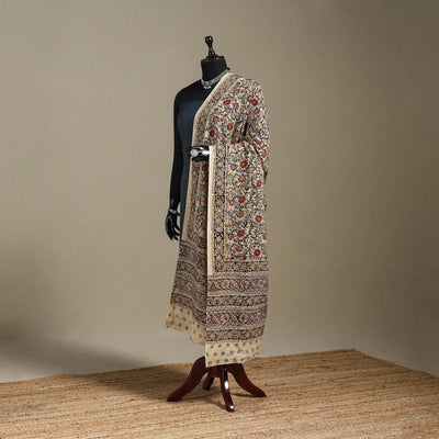 Multicolor - pedana natural dyed cotton kalamkari dupatta