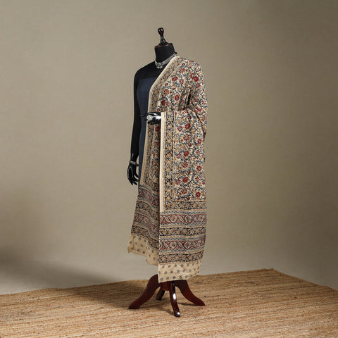 Multicolor - pedana natural dyed cotton kalamkari dupatta