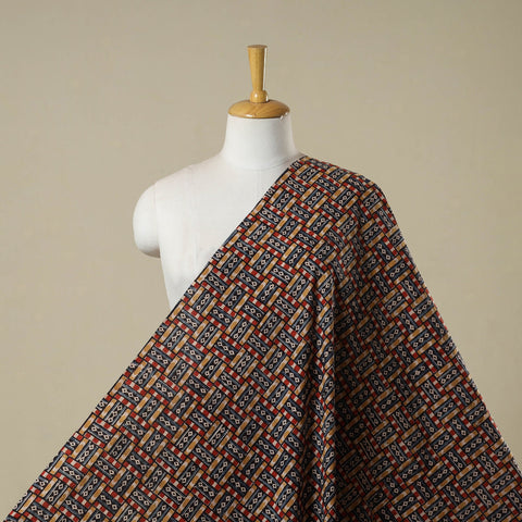 Pedana natural dyed cotton kalamkari fabric 06 - handcrafted