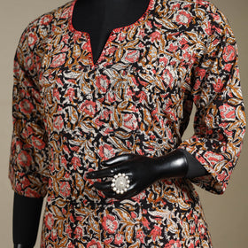 Red - pedana natural dyed cotton a-line hand embroidery